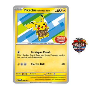 Pikachu Berkemeja Batik 155SV-P Scellé