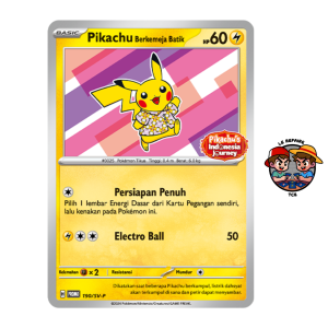 Pikachu Berkemeja Batik 190SV-P Scellé